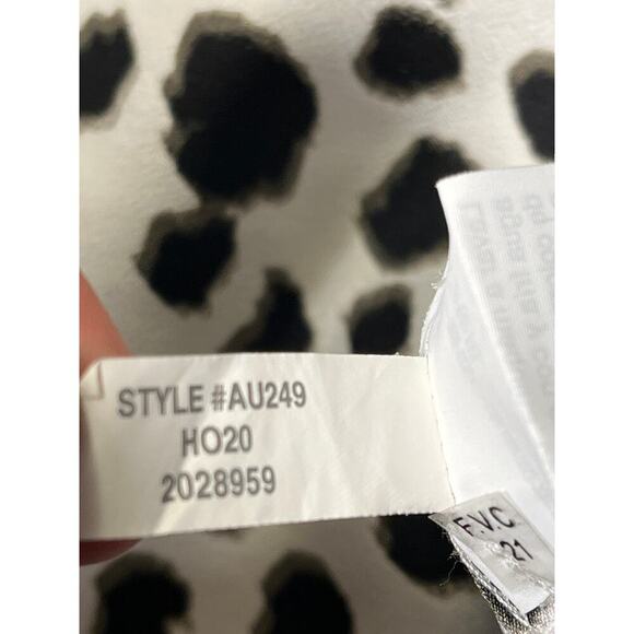 J.Crew Womens Ruffle Sleeve Leopard Print Satin Crepe Top Blouse Size Small - Picture 14 of 15